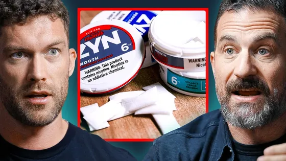 Andrew Huberman says daily nicotine pouches don't boost your brain, they just fix withdrawal